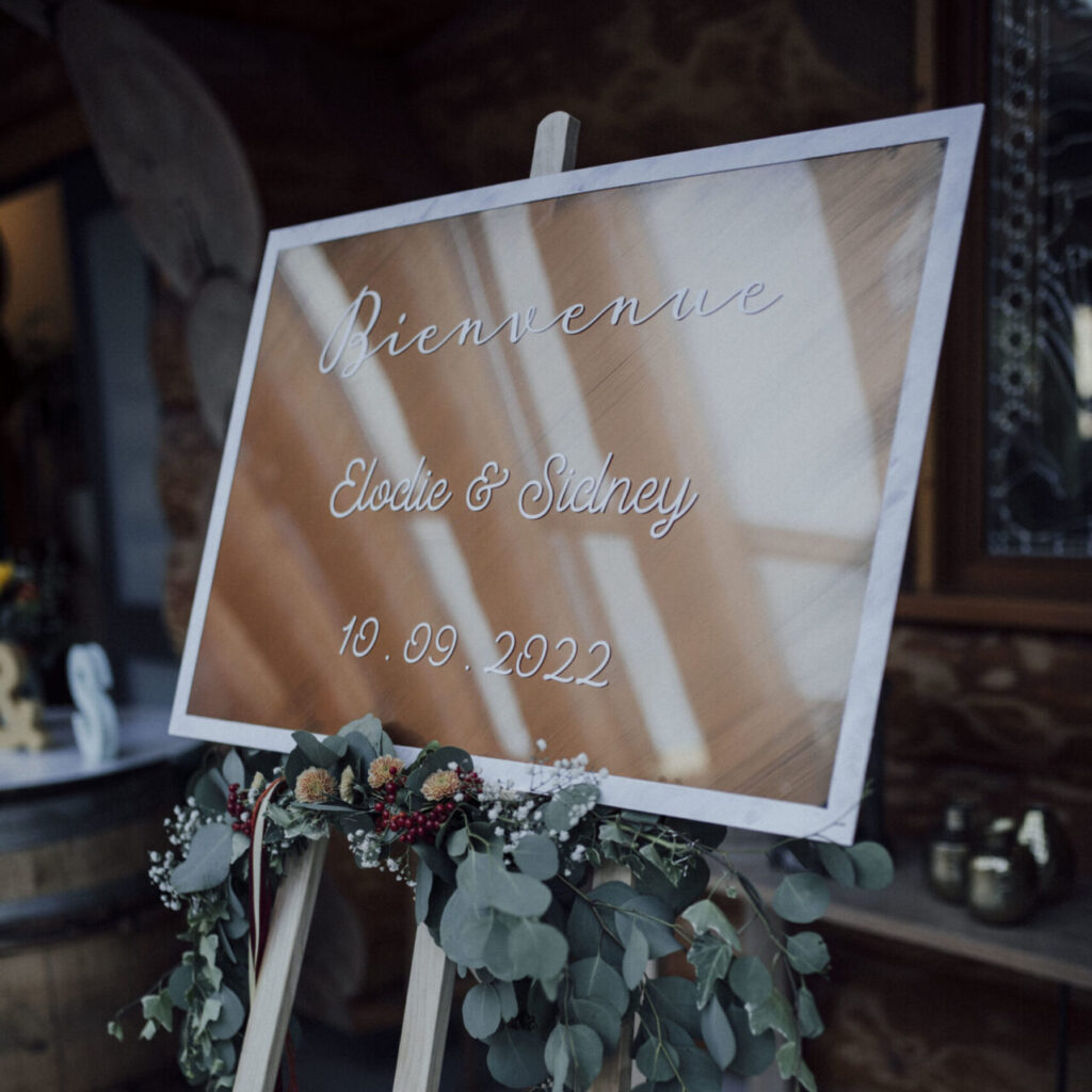 Bannière De Mariage Personnalisée Avec Noms Et Date - Tapisserie Décorative Pour Extérieur/intérieur - Décoration Cérémonie, Réception