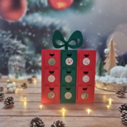 gift advent calendar, wooden advent calendar, customizable advent calendar, children's advent calendar, perpetual advent calendar