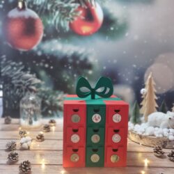 gift advent calendar, wooden advent calendar, customizable advent calendar, children's advent calendar, perpetual advent calendar