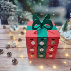 gift advent calendar, wooden advent calendar, customizable advent calendar, children's advent calendar, perpetual advent calendar