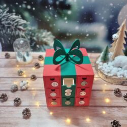 gift advent calendar, wooden advent calendar, customizable advent calendar, children's advent calendar, perpetual advent calendar