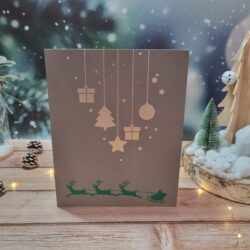 book advent calendar, wooden advent calendar, customizable advent calendar, children's advent calendar, perpetual advent calendar