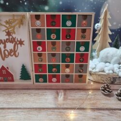 book advent calendar, wooden advent calendar, customizable advent calendar, children's advent calendar, perpetual advent calendar