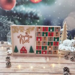 book advent calendar, wooden advent calendar, customizable advent calendar, children's advent calendar, perpetual advent calendar