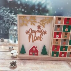 book advent calendar, wooden advent calendar, customizable advent calendar, children's advent calendar, perpetual advent calendar