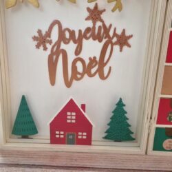 book advent calendar, wooden advent calendar, customizable advent calendar, children's advent calendar, perpetual advent calendar