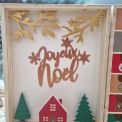 book advent calendar, wooden advent calendar, customizable advent calendar, children's advent calendar, perpetual advent calendar