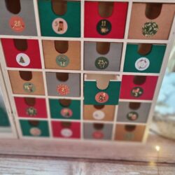 book advent calendar, wooden advent calendar, customizable advent calendar, children's advent calendar, perpetual advent calendar
