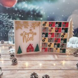 book advent calendar, wooden advent calendar, customizable advent calendar, children's advent calendar, perpetual advent calendar