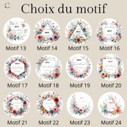 Personalized self-adhesive labels pattern 1