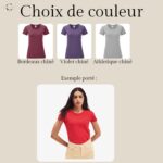 T-shirt personnalisé EVJF choix couleur col rond 2