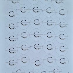 Etiquettes autocollantes personnalisées logo