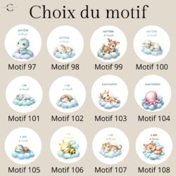 Personalized self-adhesive labels pattern 8