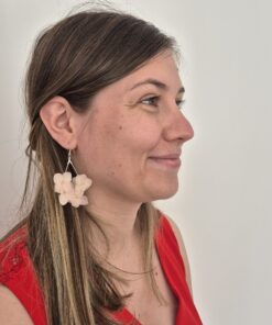 Boucles d'oreilles Anna en hortensia stabilisé