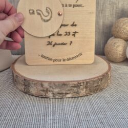 Alternative view of Personalized wooden sign with hidden message