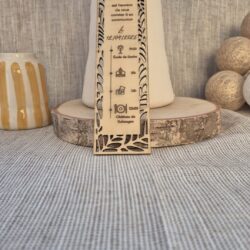 Personalized engraved wooden communion invitation with laser cutting, original invitation