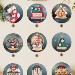 Boule de noël famille choix du motif